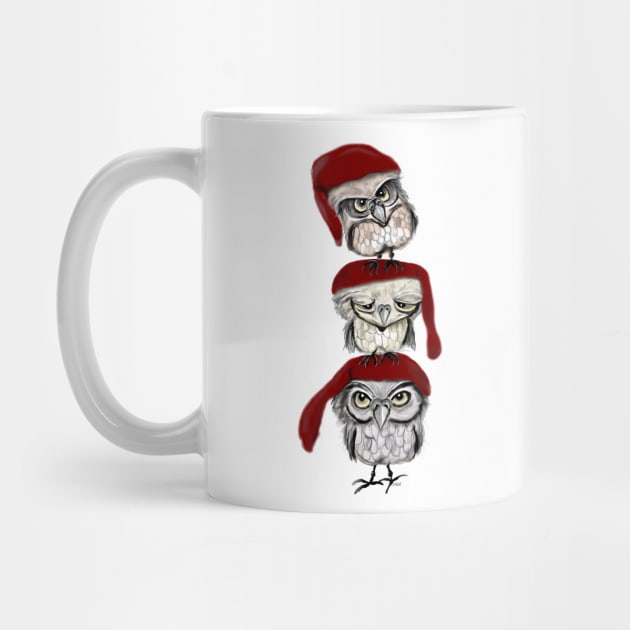 Christmas owls by msmart